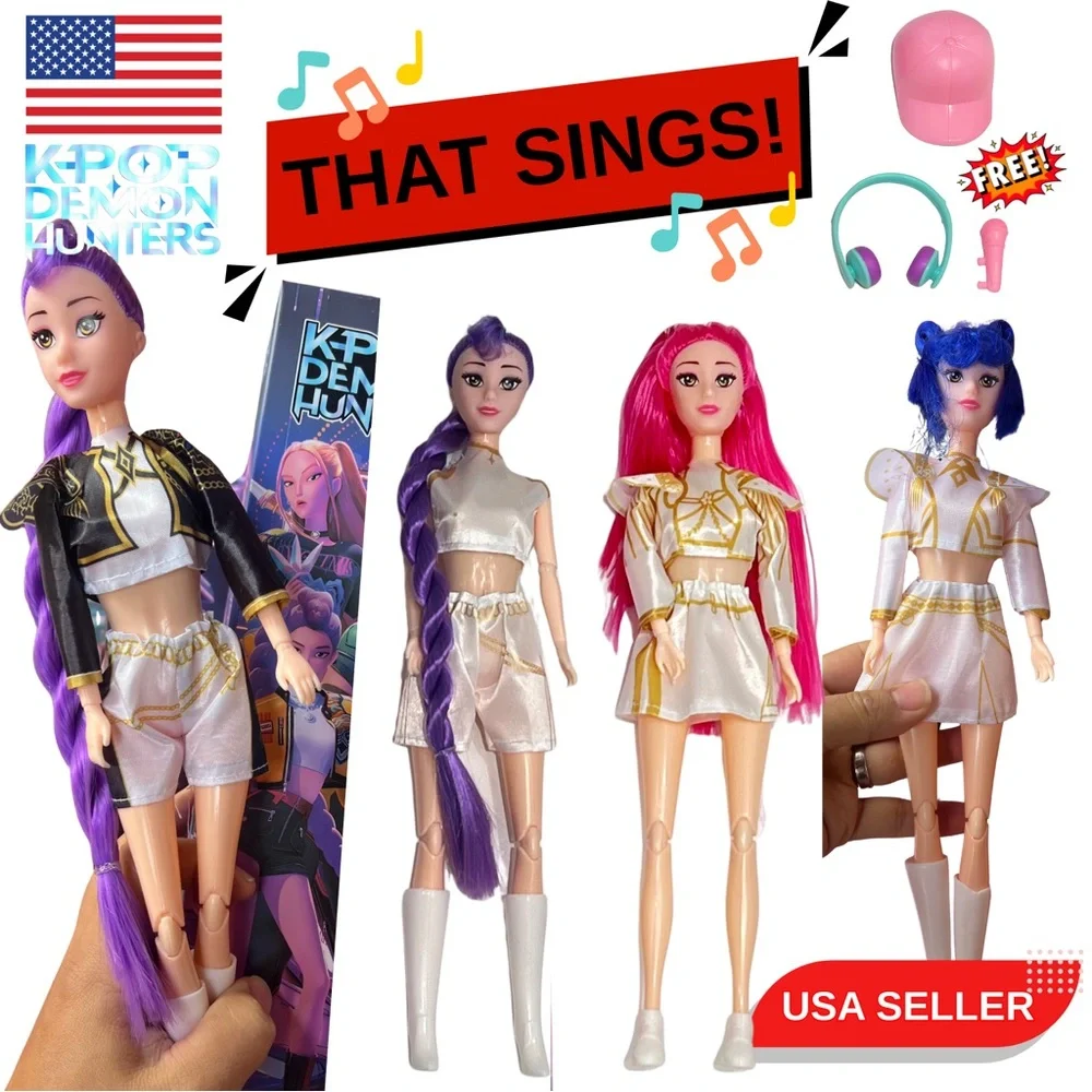 kpop demon hunters | Toys | 2pcs Random Kpop Demon Hunters Singing